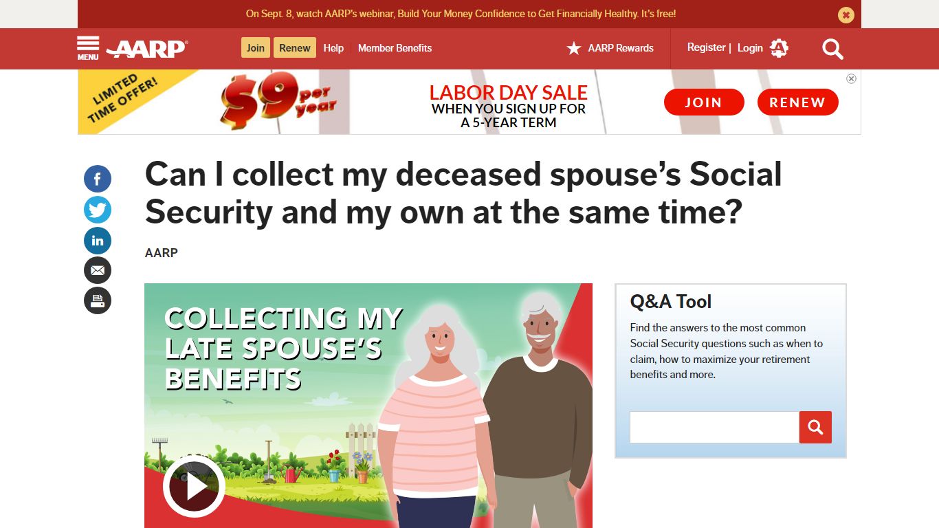 Can I Collect a Deceased Spouse's Social Security and My Own? - AARP